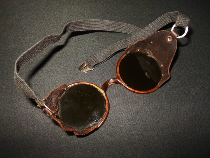 WW2 German Wehrmacht Schutzbrille - MG34/42 GUNNER SUNGLASSES / GOGGLES - RARE! - Image 5