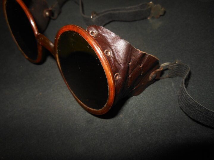 WW2 German Wehrmacht Schutzbrille - MG34/42 GUNNER SUNGLASSES / GOGGLES - RARE! - Image 9