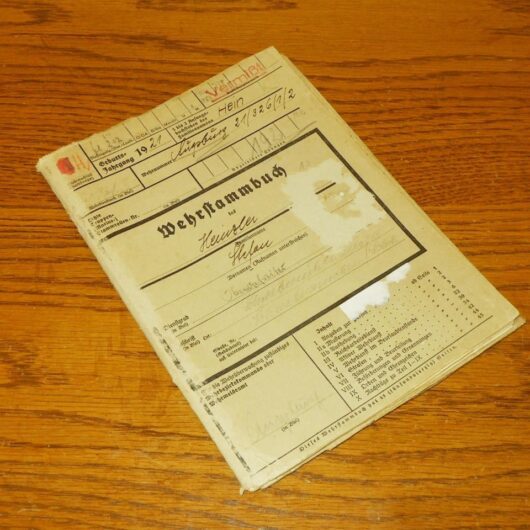 WW2 German Wehrmacht Wehrstammbuch – MASTER SERVICE RECORD BOOK - RARE!