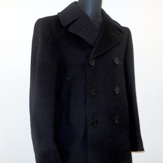 WW2 / Korean War US Navy - PEA COAT 100% WOOL - NAVAL CLOTHING DEPOT - NAMED