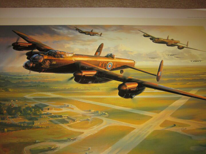 WW2 RAF Avro Lancaster - " BOMBER FORCE " - NICOLAS TRUDGIAN - PRINT - NICE! - Image 3