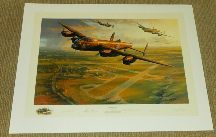 WW2 RAF Avro Lancaster - " BOMBER FORCE " - NICOLAS TRUDGIAN - PRINT - NICE!