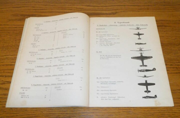 WW II German Air Force - AXIS / ALLIED AIRCRAFT RECOGNITION HANDBOOK - RARE! - Image 6