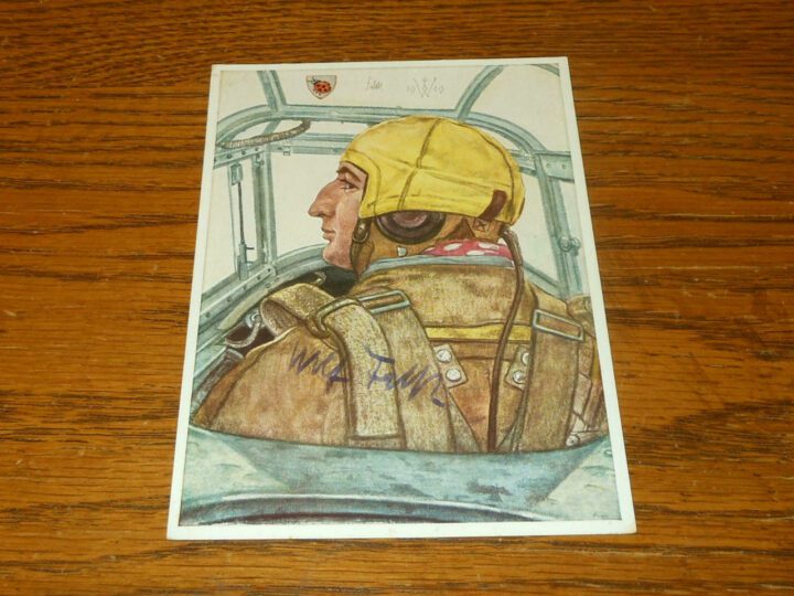 WW II German Air Force Autograph - OBERST WOLFGANG FALCK - WARTIME SIGNED! - Image 3