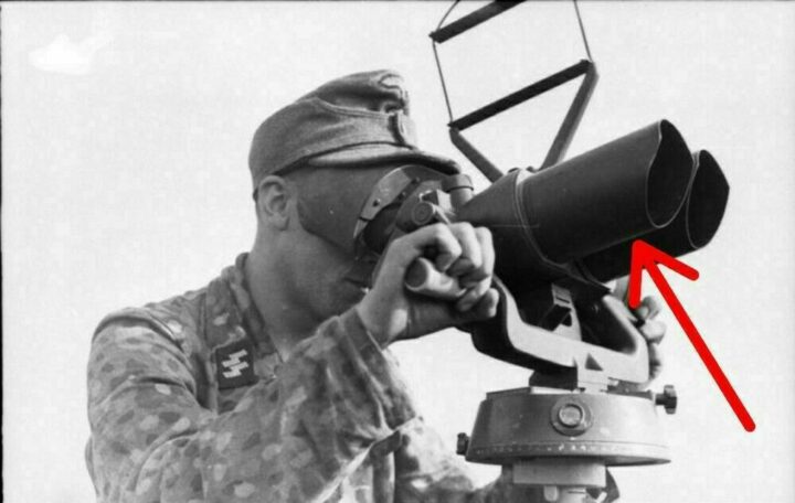 WW II German D.F. 10x80 Flak Fernrohr - AIRCRAFT SPOTTING BINOCULAR - NORMANDY! - Image 12