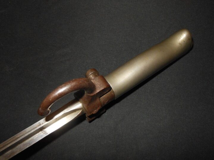 WW1 French Armée Army - M1886/93/16 LEBEL SPIKE BAYONET & SCABBARD - VERY NICE! - Image 9