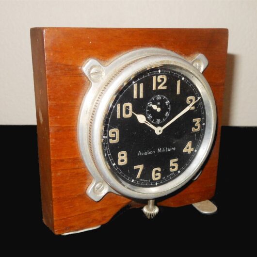 WW1 French Armée de l'Air - AIRCRAFT COCKPIT CLOCK - Nieuport Caudron SPAD RARE
