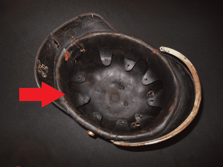 WW1 Imperial Prussian Army Pickelhaube M1915 - PICKELHAUBE LEATHER LINER - NICE! - Image 8