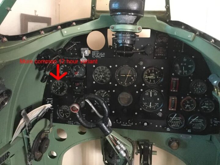 WW2 British RAF Aircraft 6A/839 - MK. IIIB COCKPIT CLOCK - EARLY SPITFIRE - RARE - Image 16