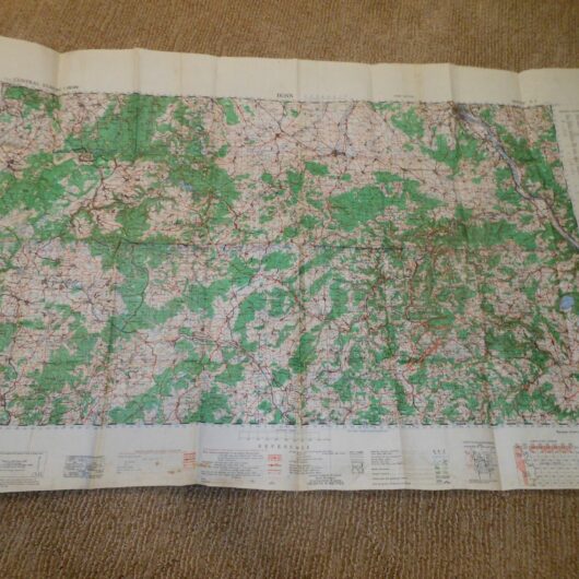 WW2 British War Office Army - 1:100,000 TOPOGRAPHICAL MAP - BONN – 1944 - NICE!