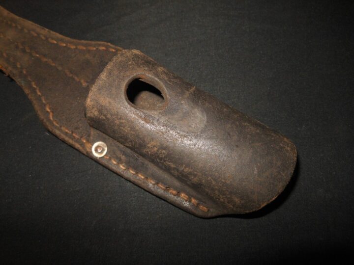 WW2 German Heer Luftwaffe Kriegsmarine - K98 LEATHER BAYONET FROG - NICE! - Image 5