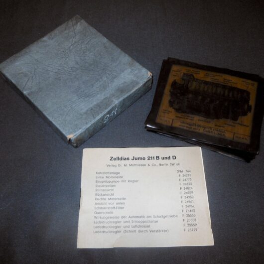 WW2 German Luftwaffe Lehrbild - AIRCRAFT MANUAL TRAINING SLIDES - Jumo 211