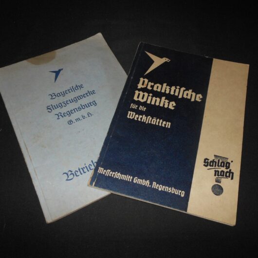 WW2 German Luftwaffe Messerschmitt Werksbücher – FACTORY WORKER HANDBOOKS - NICE