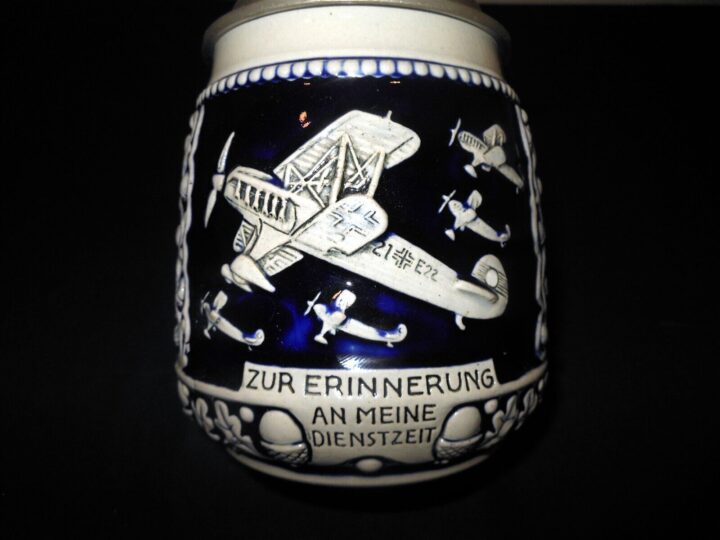 WW2 German Luftwaffe - PRESENTATION AWARD TANKARD / STEIN - NAMED - RARE! - Image 9