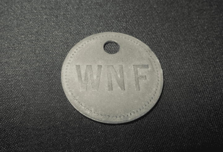 WW2 German Luftwaffe Wiener Neudstadt - WNF FACTORY WORKER BADGE – Me109 – NICE! - Image 3