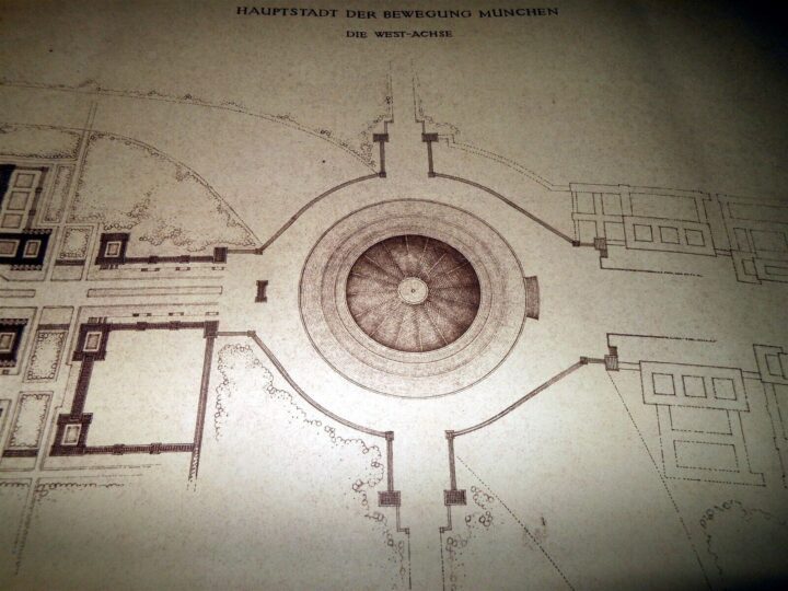 WW2 German Wehrmacht - ARCHITECTURAL DRAWING / BLUEPRINT - MUNICH CAPITAL - RARE - Image 6