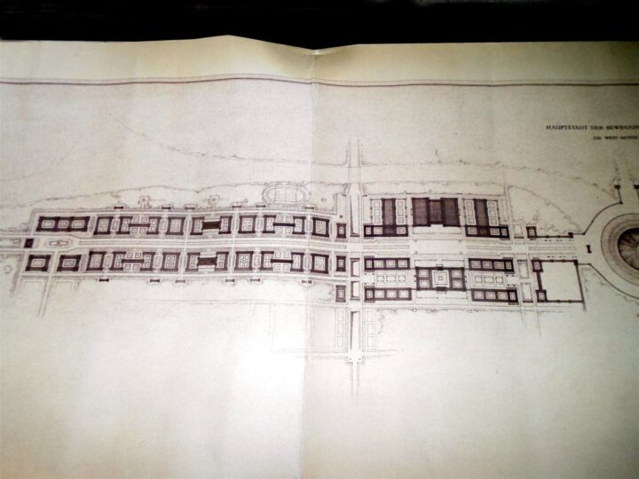 WW2 German Wehrmacht - ARCHITECTURAL DRAWING / BLUEPRINT - MUNICH CAPITAL - RARE - Image 7