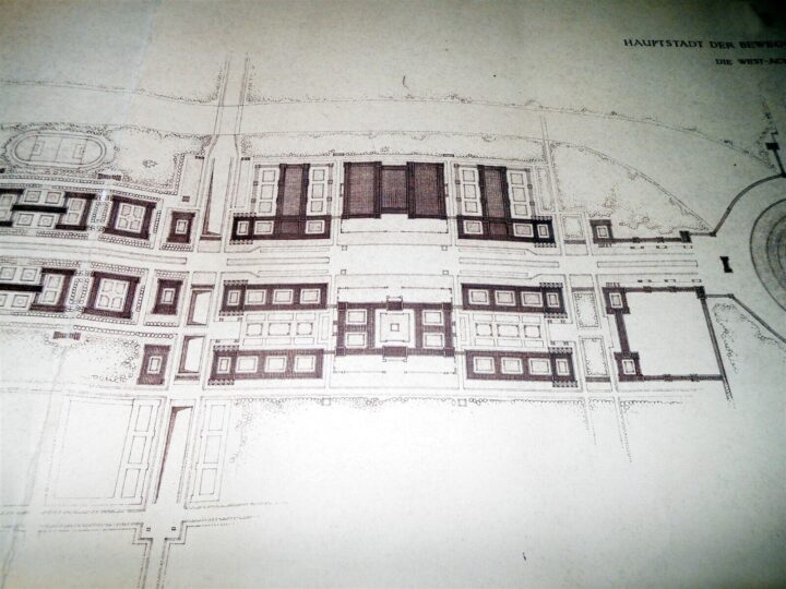 WW2 German Wehrmacht - ARCHITECTURAL DRAWING / BLUEPRINT - MUNICH CAPITAL - RARE - Image 8