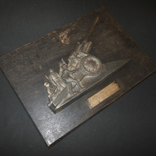 WW2 German Wehrmacht Erinnerungstafel - COMMEMORATIVE ARTILLERY PLAQUE - UNIT ID
