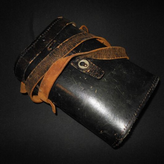 WW2 German Wehrmacht Panzer - ROOF PRISM BINOCULAR CASE & STRAP - VERY NICE!