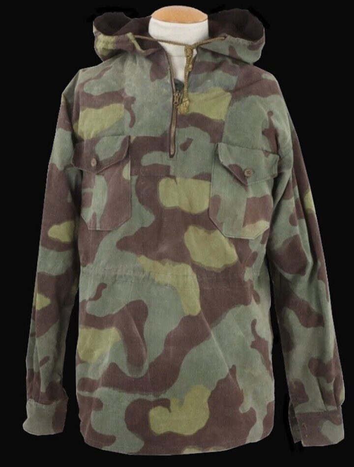 WW2 German Wehrmacht Windbluse - ITALIAN CAMOUFLAGE WIND BLOUSE - VERY NICE!