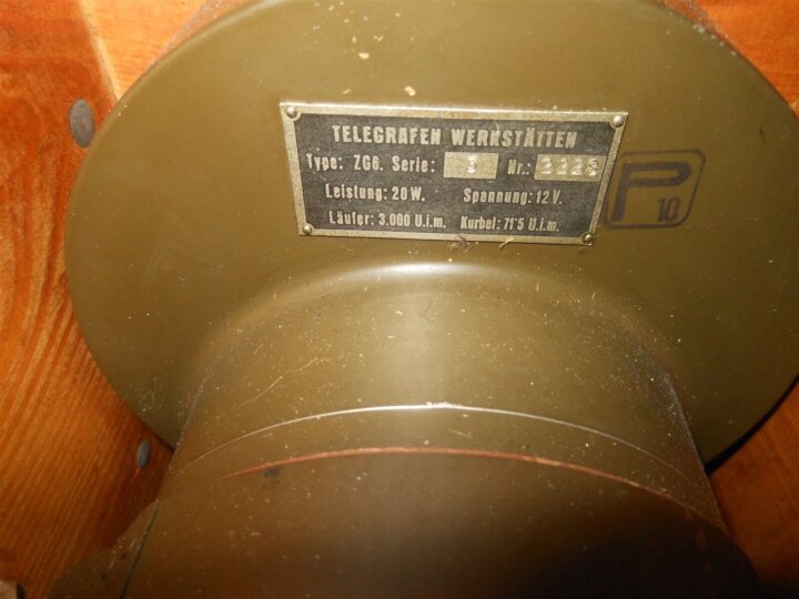 WW2 German Wehrmacht ZG6-01 Lichtmorsegerät - MORSE CODE SIGNAL LAMP - VERY RARE - Image 11