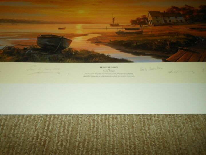 WW2 RAF Avro Lancaster - " HOME AT DAWN " - Nicolas Trudgian - PRINT - NICE! - Image 5