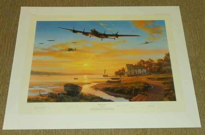 WW2 RAF Avro Lancaster - " HOME AT DAWN " - Nicolas Trudgian - PRINT - NICE!