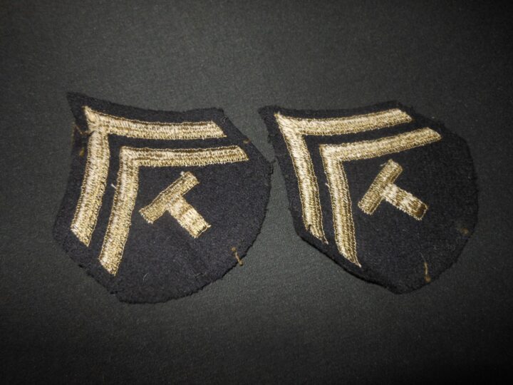 WW2 US Army Air Force - T/5 TEC 5 TECHNICAL RANK SLEEVE CHEVRONS - VERY NICE! - Image 3
