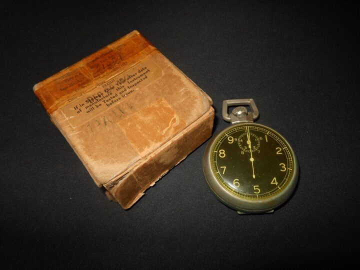 WW2 US Army Aircraft - ELGIN TYPE A-8 "JITTERBUG" NAVIGATION STOPWATCH - NICE!