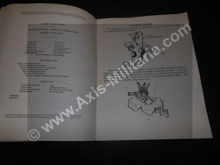 WW2 US Navy Training Handbook - PATROL SENSE - PBY Gunner Veteran Estate - Image 4