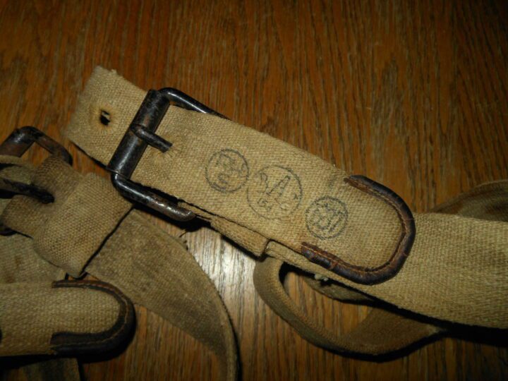 WW II German Air Force - CANVAS ORDNANCE CARRYING STRAPS - VERY NICE! - Image 3