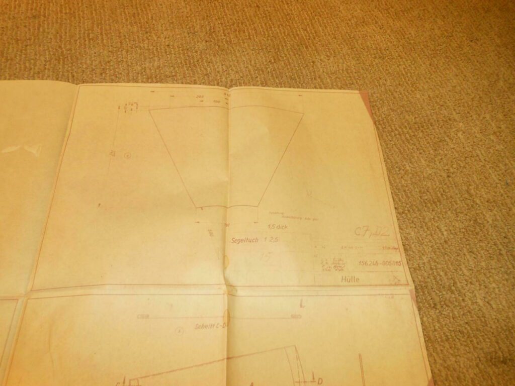 WW II German Aircraft Bauplan – FACTORY BLUEPRINT – Fi-156 