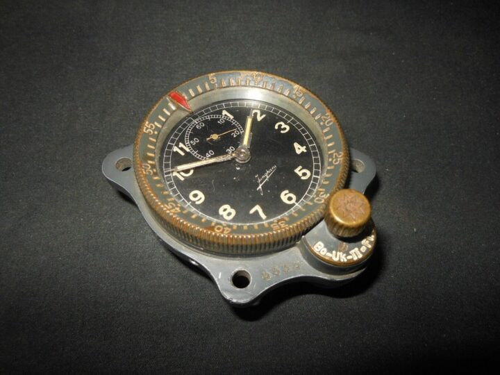 WW II German Aircraft Borduhr - JUNGHANS COCKPIT CLOCK - 1st MODEL - PUBLISHED!