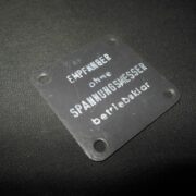 WW II German LW WH KM FuG Funkgerat - RADIO DATA PLATE #11 - TORN KWE PANZER