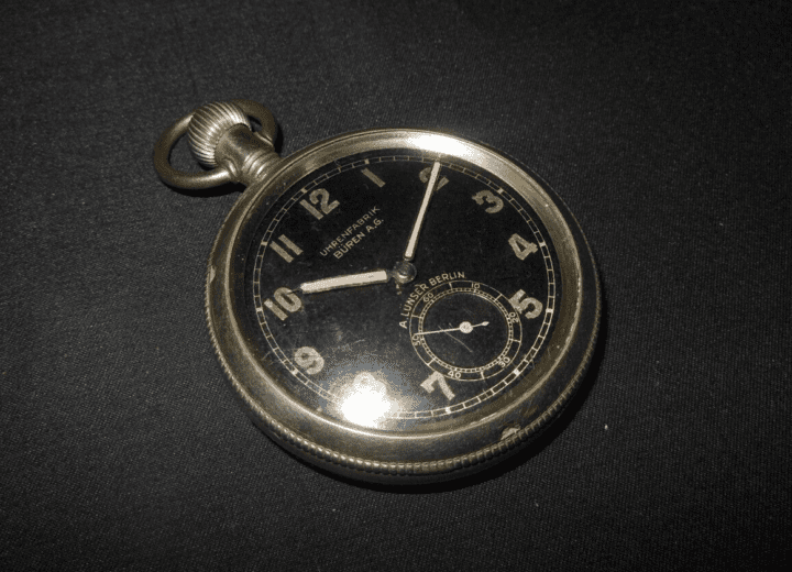 WW II German WH Army Taschenuhren - PERSONAL POCKET WATCH - BUREN - PUBLISHED!