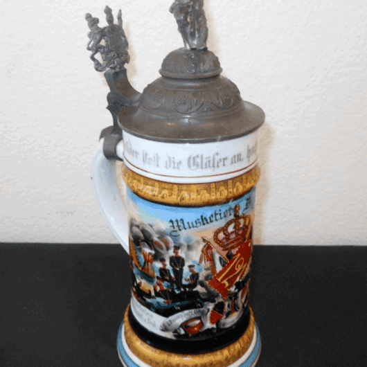 WW1 Imperial Prussian Army - REGIMENTAL STEIN - 9 COMP INFT RGT ALT DUDWIGSBUAR
