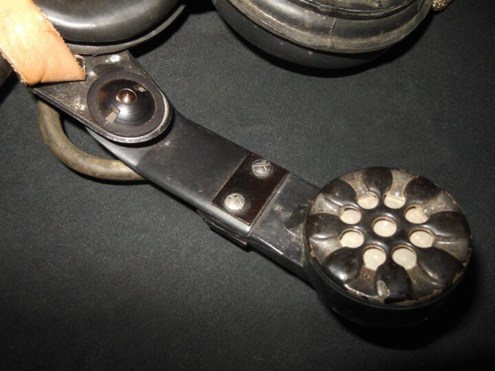 WW2 German Kriegsmarine - C39b COASTAL ARTILLERY COMMUNICATION HEADSET - NOS! - Image 19