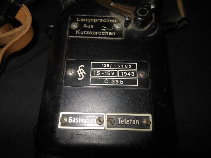 WW2 German Kriegsmarine - C39b COASTAL ARTILLERY COMMUNICATION HEADSET - NOS! - Image 8