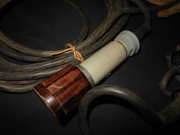 WW2 German Kriegsmarine - C39b COASTAL ARTILLERY COMMUNICATION HEADSET - NOS! - Image 9