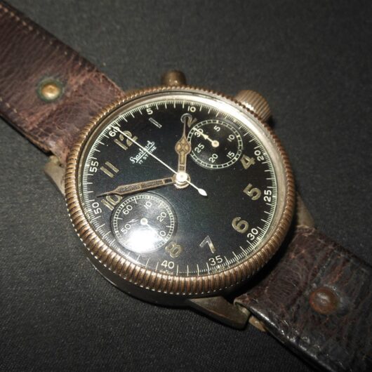 WW2 German Luftwaffe – HANHART CAL. 40 PILOT CHRONOGRAPH - SINGLE PUSHER - NICE!