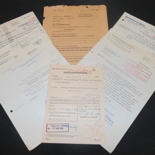 WW2 German Luftwaffe - JUNKERS MOTORENWERKE FUEL SYSTEM PATENT DOCUMENTS - NICE