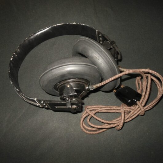 WW2 German Wehrmacht Dfh. b Kopfhörer - PANZER HEADSET - 1943 - VERY NICE!