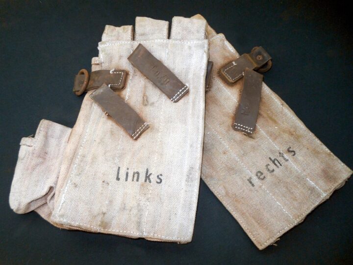 WW2 German Wehrmacht - MP38 / MP40 CANVAS MAGAZINE POUCHES - REPRODUCTION SET #1 - Image 3