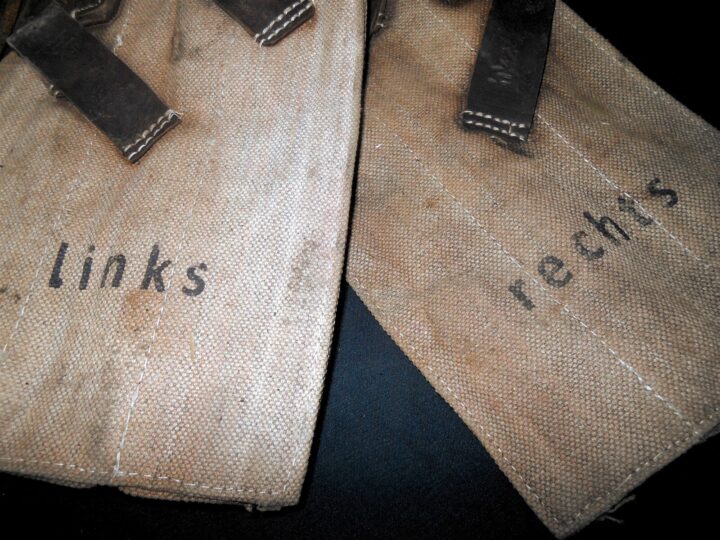 WW2 German Wehrmacht - MP38 / MP40 CANVAS MAGAZINE POUCHES - REPRODUCTION SET #1 - Image 6
