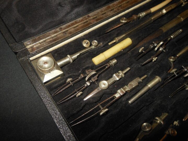 WW2 Imperial Japanese Army / Navy - MAP DRAWING / CARTOGRAPHY TOOLS & BOX - RARE - Image 13