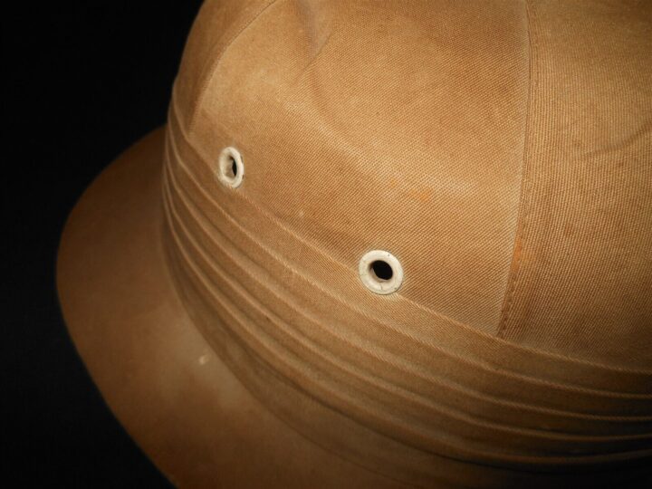 WW2 Imperial Japanese Army - OFFICER TROPICAL PITH HELMET - NICE! - Image 11