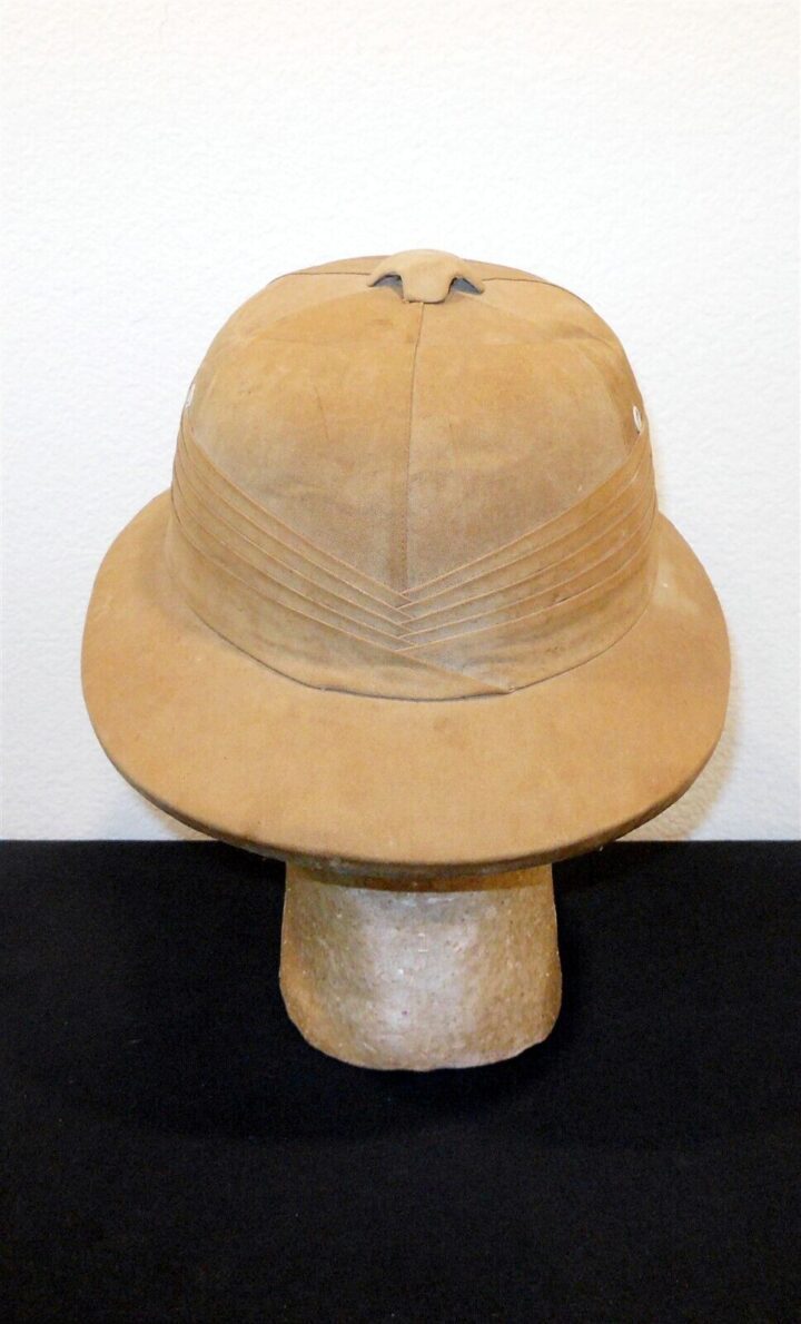 WW2 Imperial Japanese Army - OFFICER TROPICAL PITH HELMET - NICE! - Image 5