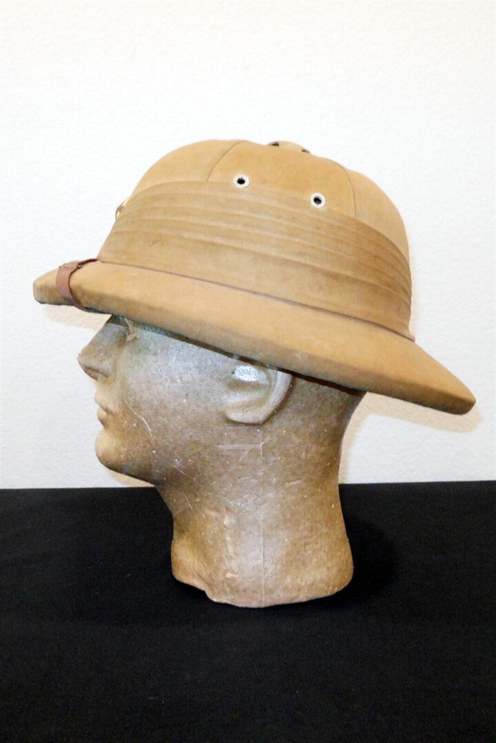 WW2 Imperial Japanese Army - OFFICER TROPICAL PITH HELMET - NICE! - Image 6