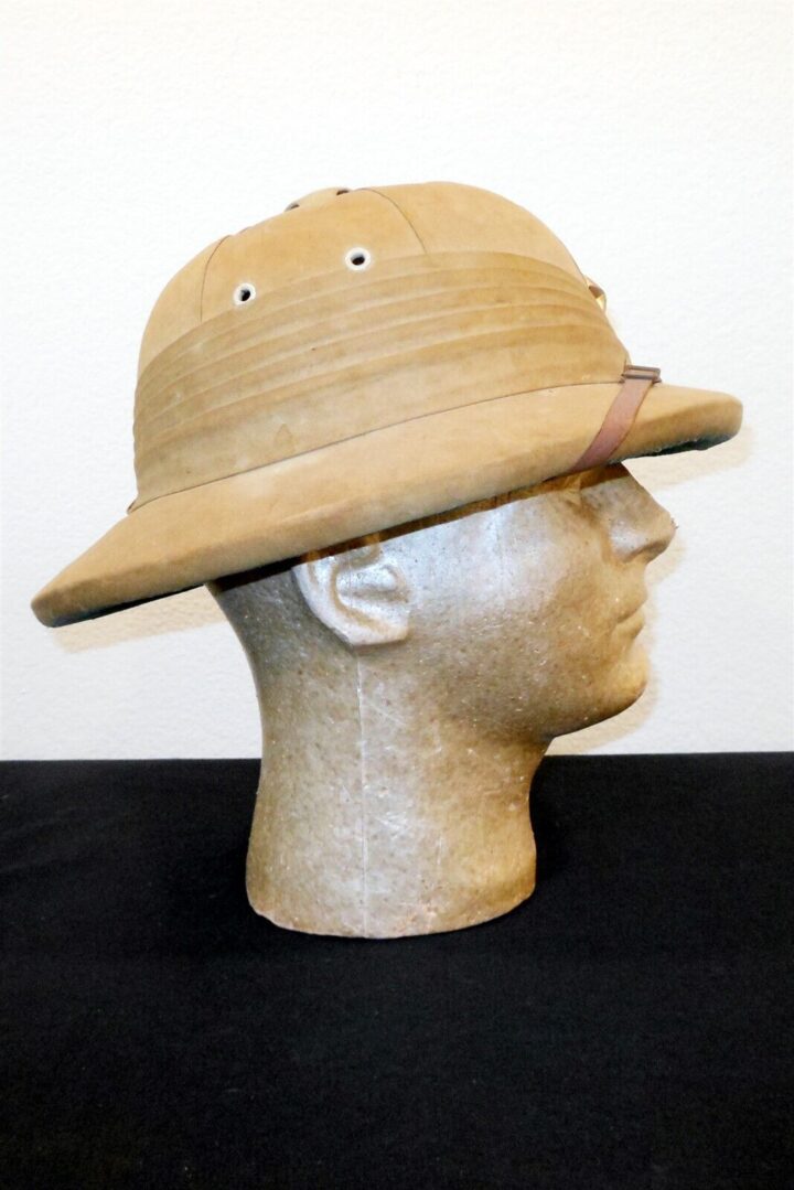 WW2 Imperial Japanese Army - OFFICER TROPICAL PITH HELMET - NICE! - Image 7